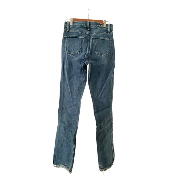 Women's Straight Leg Jeans - Blue - Picture 11 of 16